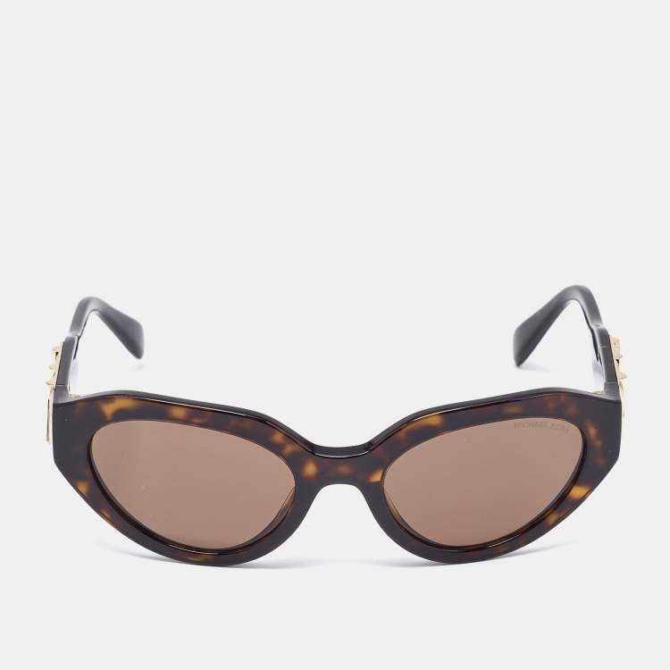 Pre Owned Michael Kors Tortoise Brown Gradient MK 2192 Empire Oval Sunglasses