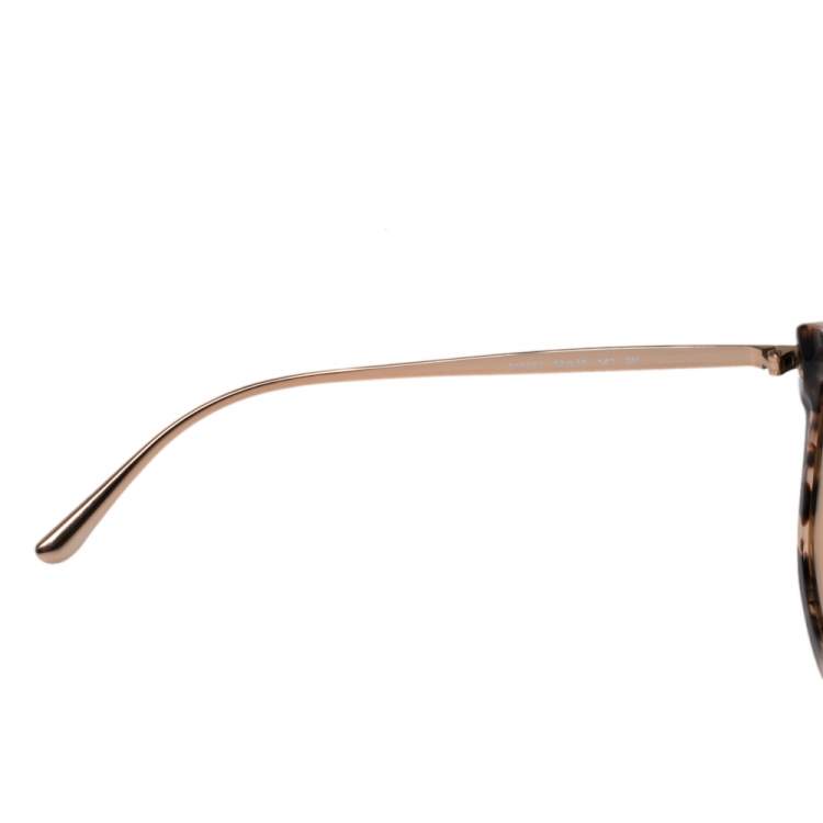 Pre Owned Michael Kors Pink Havana/ Gold Mirrored MK 2047 Lia Sunglasses