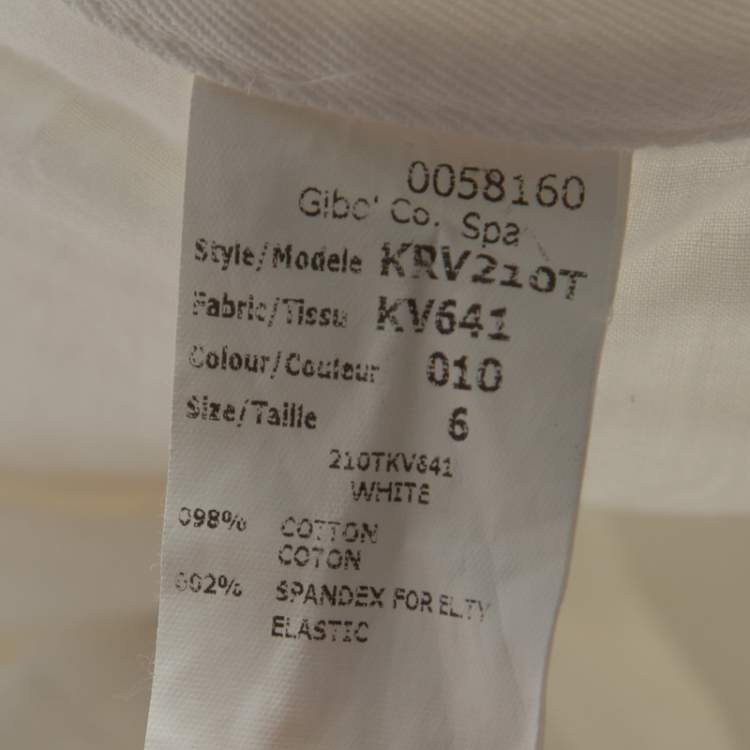 Pre Owned Michael Kors White Denim Straight Fit Jeans M 