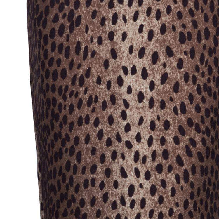 Pre Owned Michael Kors Brown Leopard Print Skirt S