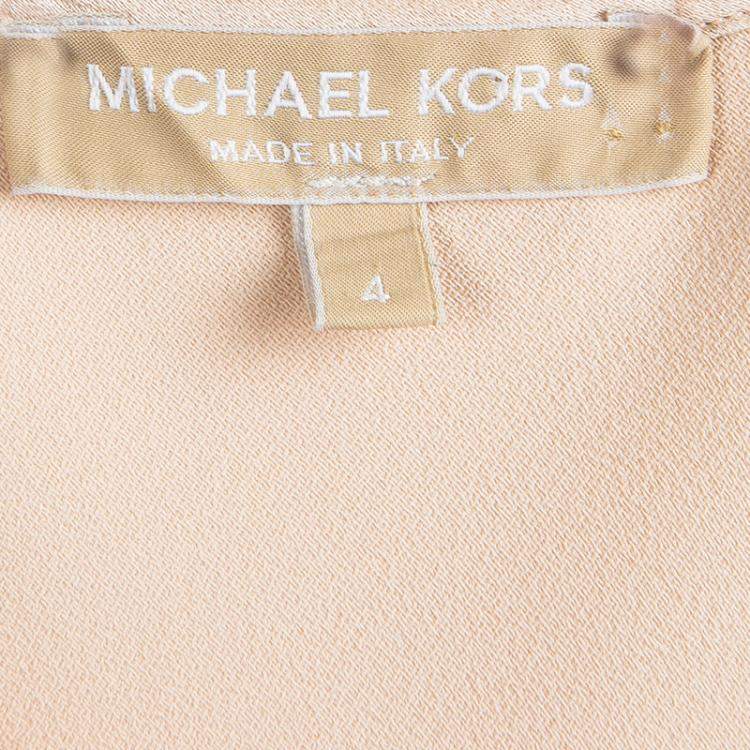 Pre Owned Michael Kors Beige Sleeveless Top S