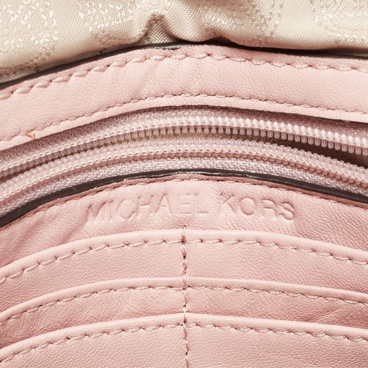Pre Owned Michael Kors Pink Quilted Leather Small Sloan Crossbody Bag