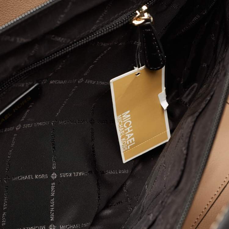 Pre Owned Michael Kors Black Leather Large Emilia East/West Tote