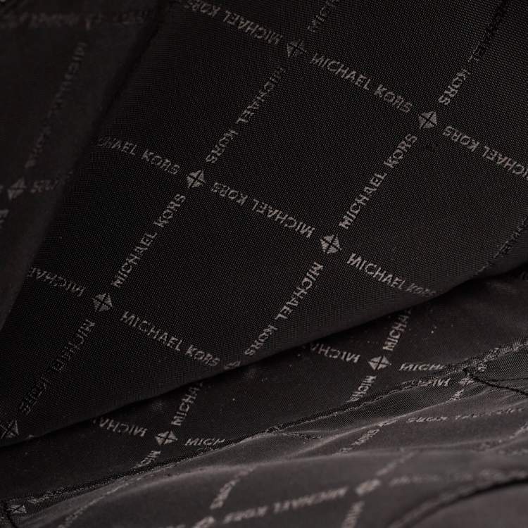 Pre Owned Michael Kors Black Leather Large Emilia East/West Tote