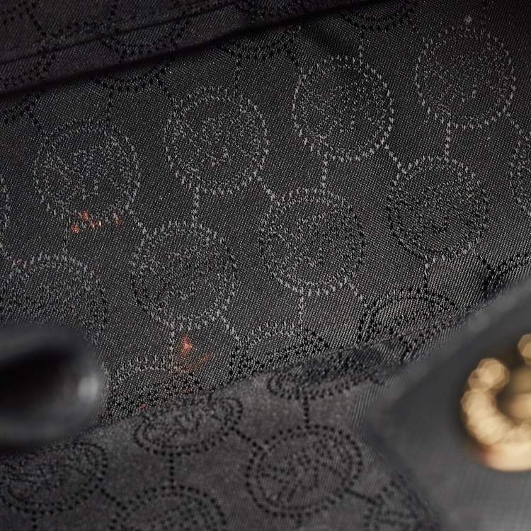 Pre Owned Michael Kors Black Leather Medium Sutton Tote