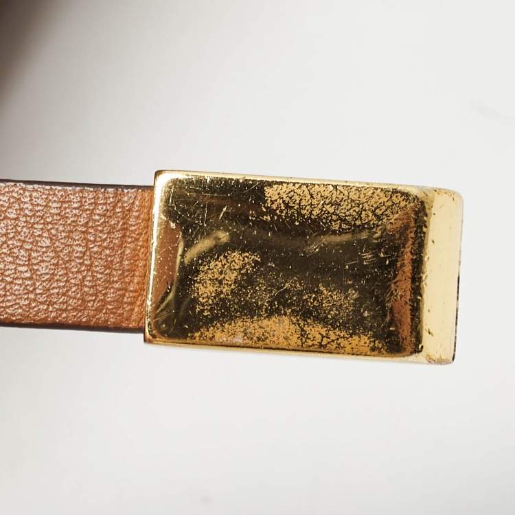 Pre Owned Michael Kors Brown Leather Fold Over Flap Shoulder Bag