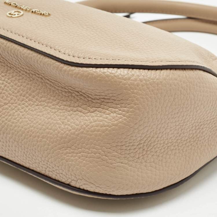 Pre Owned Michael Kors Beige Leather Small Harper Shoulder Bag