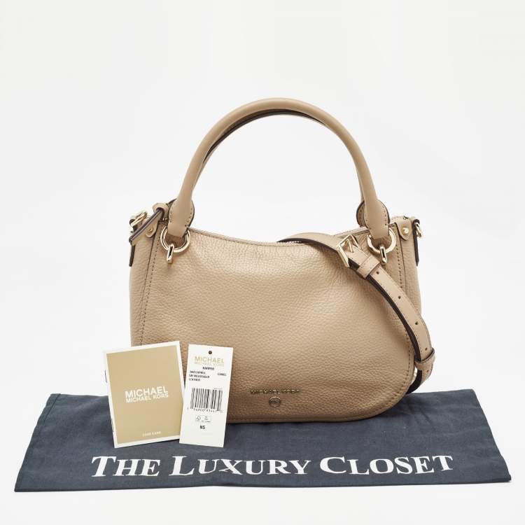 Pre Owned Michael Kors Beige Leather Small Harper Shoulder Bag