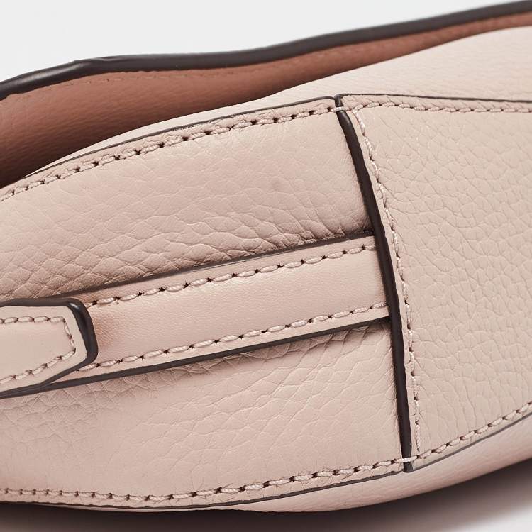 Pre Owned Michael Kors Pink Leather Large Bedford Legacy Shoulder Bag