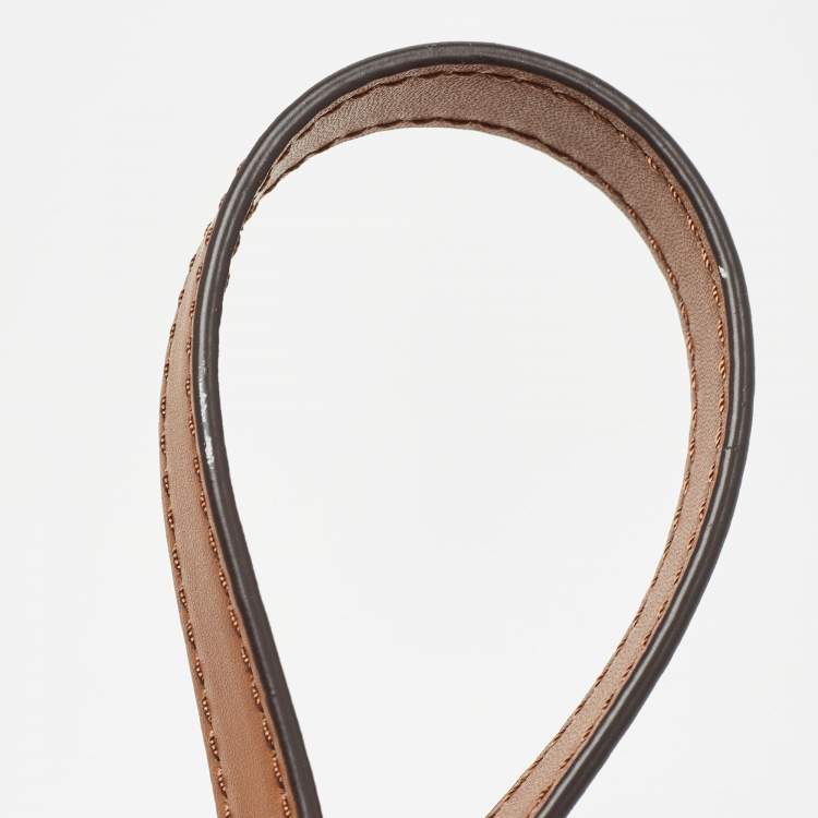 Pre Owned Michael Kors Brown Leather Medium Jet Set Shoulder Bag