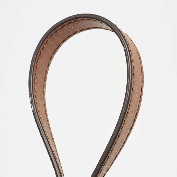 Pre Owned Michael Kors Brown Leather Medium Jet Set Shoulder Bag