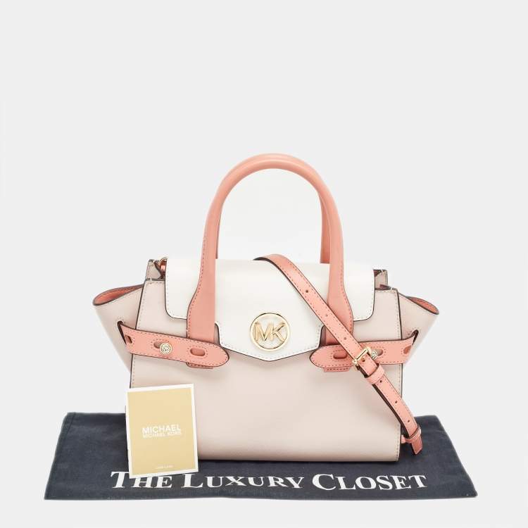 Pre Owned Michael Kors Tricolor Leather Carmen Belted Tote