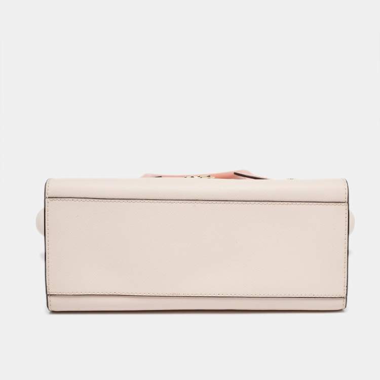 Pre Owned Michael Kors Tricolor Leather Carmen Belted Tote