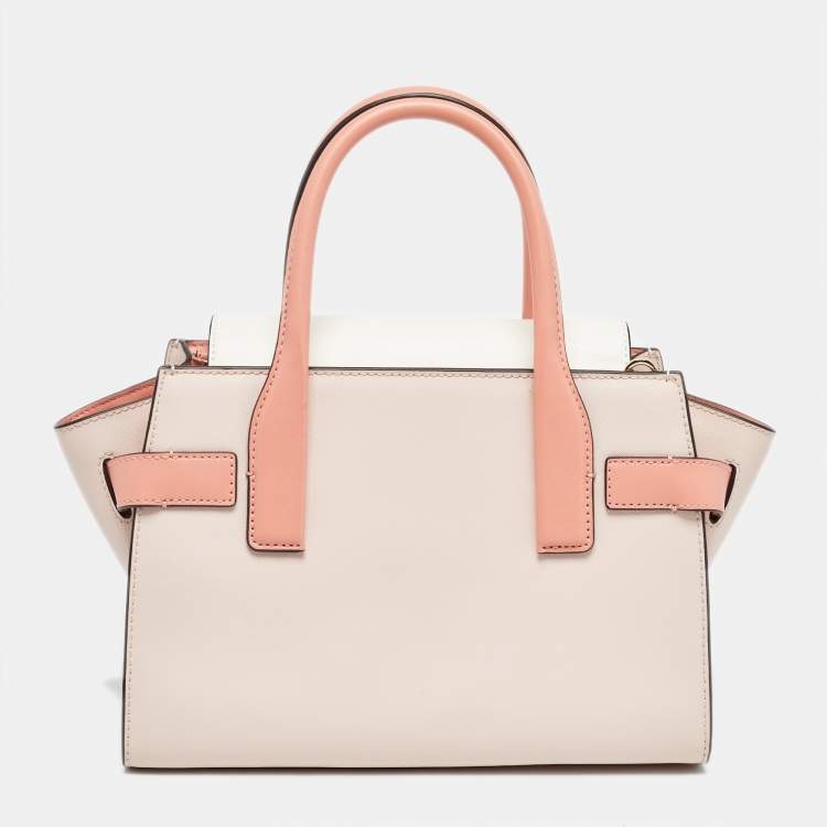 Pre Owned Michael Kors Tricolor Leather Carmen Belted Tote