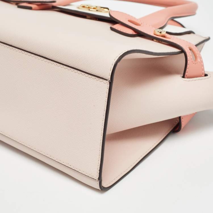 Pre Owned Michael Kors Tricolor Leather Carmen Belted Tote