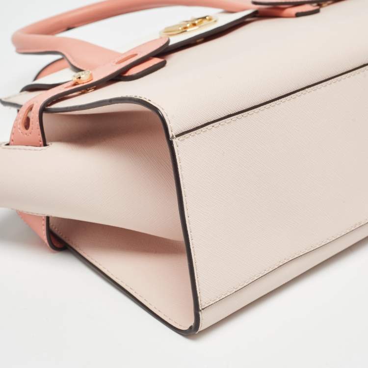 Pre Owned Michael Kors Tricolor Leather Carmen Belted Tote