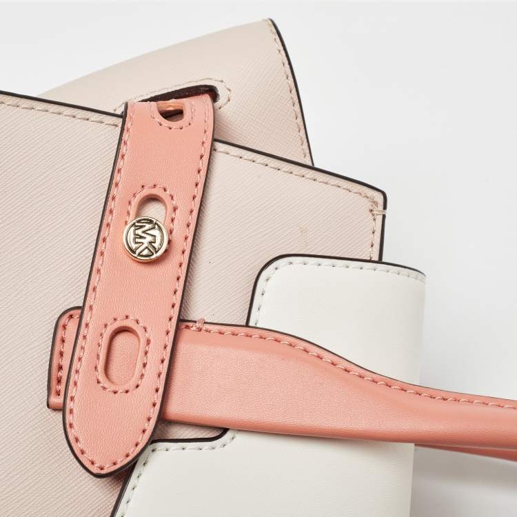 Pre Owned Michael Kors Tricolor Leather Carmen Belted Tote