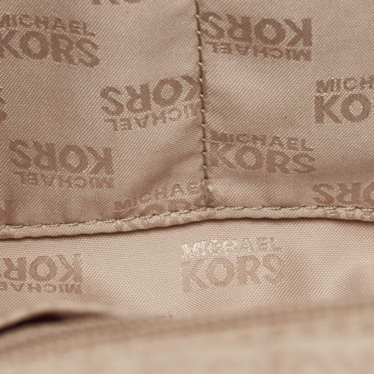 Pre Owned Michael Kors Brown Leather Cecelia Crossbody Bag