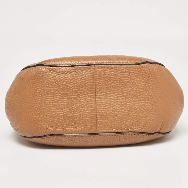 Pre Owned Michael Kors Brown Leather Cecelia Crossbody Bag