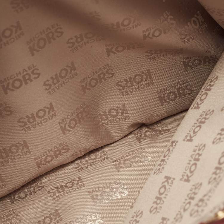 Pre Owned Michael Kors Burgundy Leather Kellen Tote