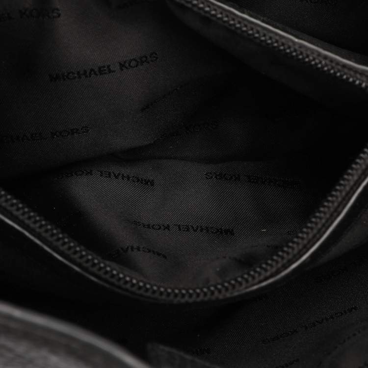 Pre Owned Michael Kors Black Leather Jet Set Tote