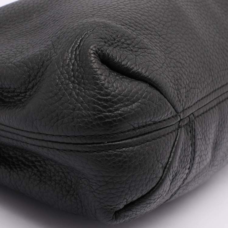 Pre Owned Michael Kors Black Leather Jet Set Tote