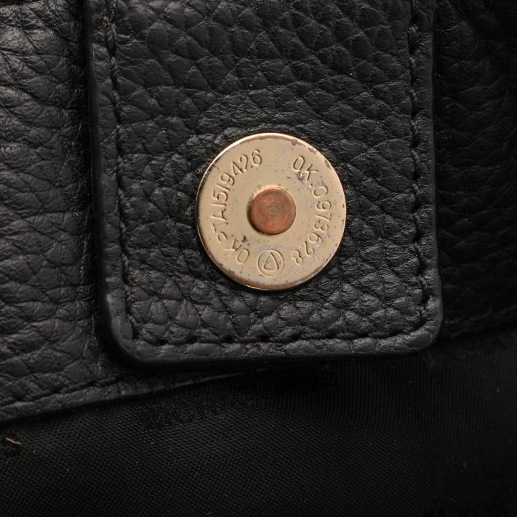 Pre Owned Michael Kors Black Leather Jet Set Tote