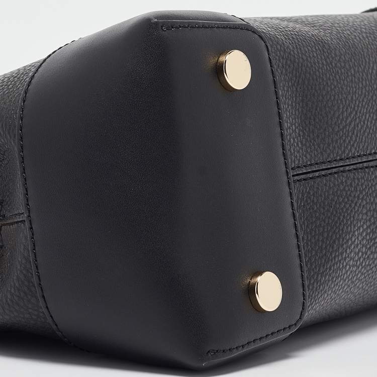 Pre Owned Michael Kors Black Leather Small Mercer Gallery Tote