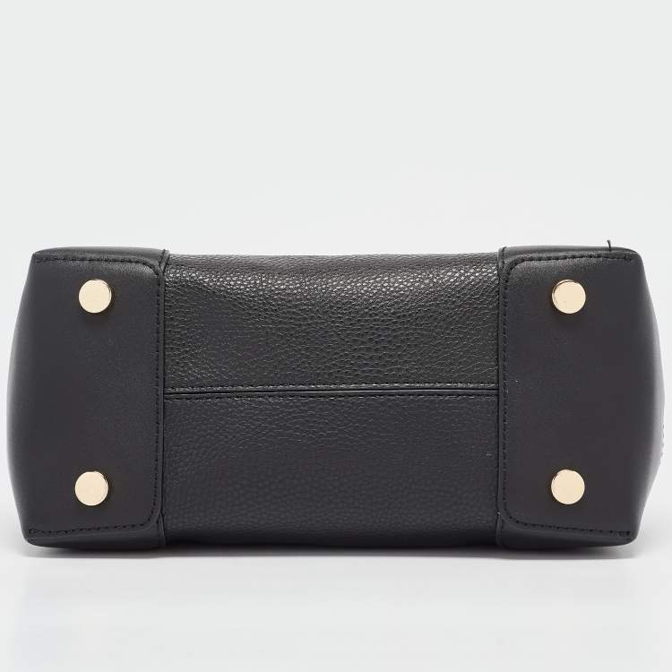 Pre Owned Michael Kors Black Leather Small Mercer Gallery Tote