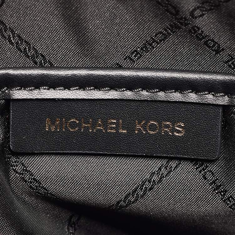 Pre Owned Michael Kors Black Leather Small Mercer Gallery Tote