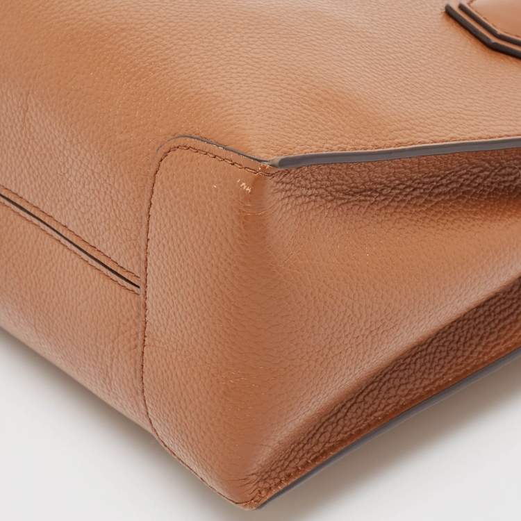 Pre Owned Michael Kors Brown Leather Small Mercer Tote