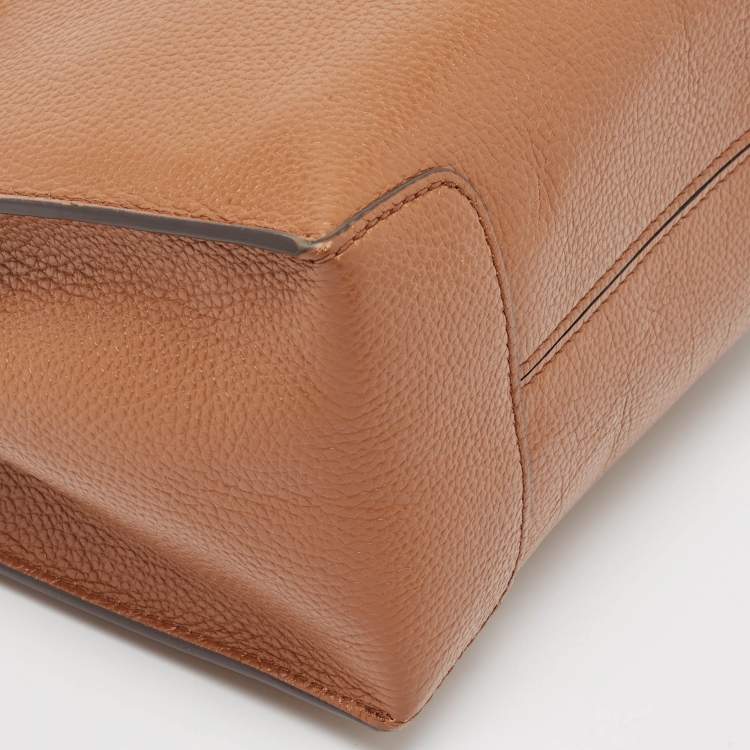 Pre Owned Michael Kors Brown Leather Small Mercer Tote