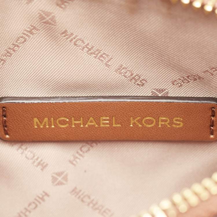 Pre Owned Michael Kors Brown Leather Small Mercer Tote