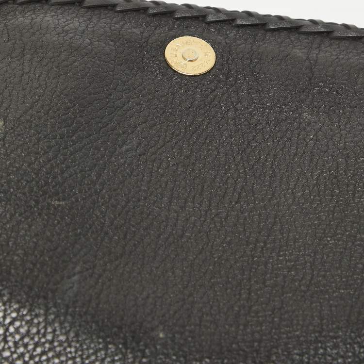 Pre Owned Michael Kors Black Leather Moroccan Saddle Crossbody Bag