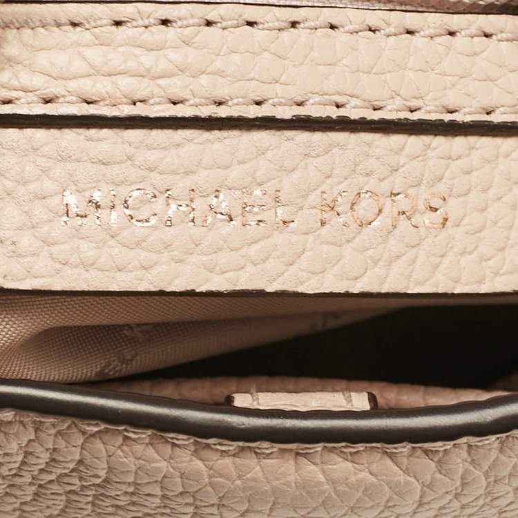 Pre Owned Michael Kors Tricolor Leather Small Embellished Bristol Top Handle Bag