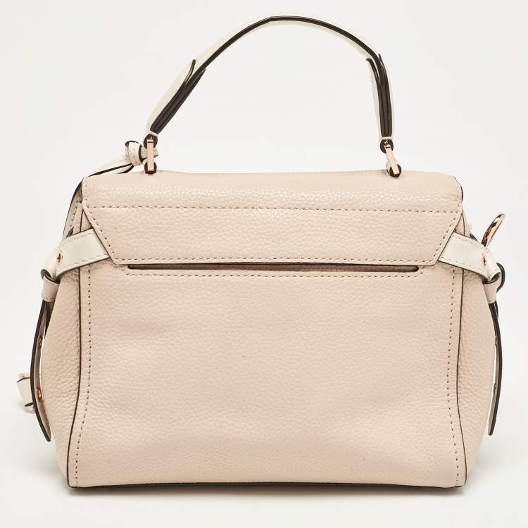 Pre Owned Michael Kors Tricolor Leather Small Embellished Bristol Top Handle Bag