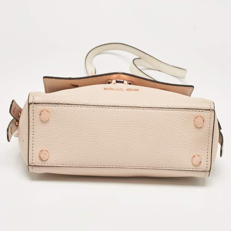 Pre Owned Michael Kors Tricolor Leather Small Embellished Bristol Top Handle Bag