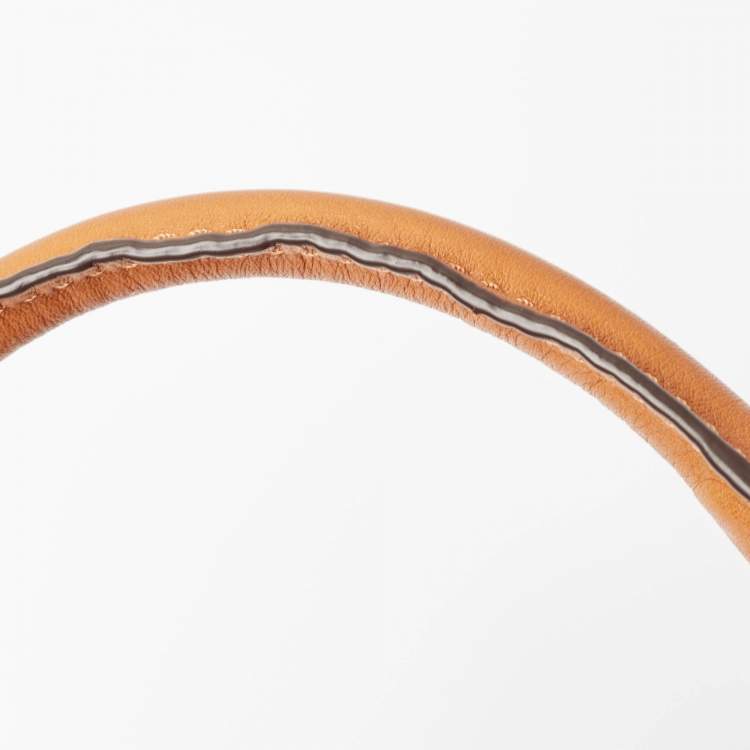 Pre Owned Michael Kors Brown Signature Coated Canvas and Leather Hamilton North South Tote