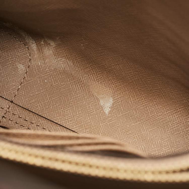 Pre Owned Michael Kors Purple Croc Embossed Leather Mini Mercer Tote