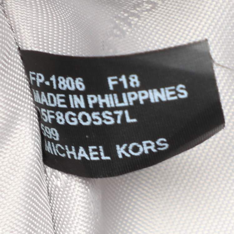 Pre Owned Michael Kors Purple Leather Sofia Satchel