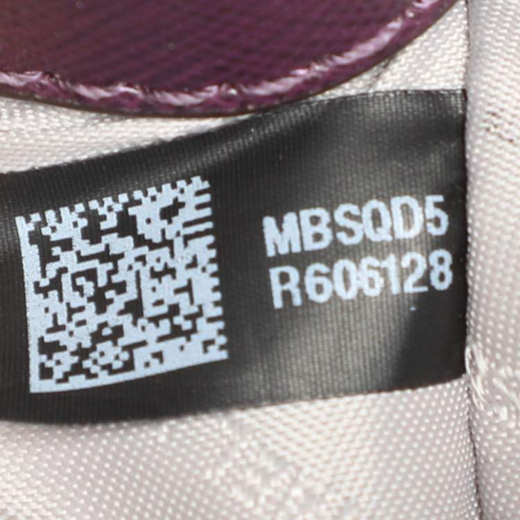 Pre Owned Michael Kors Purple Leather Sofia Satchel