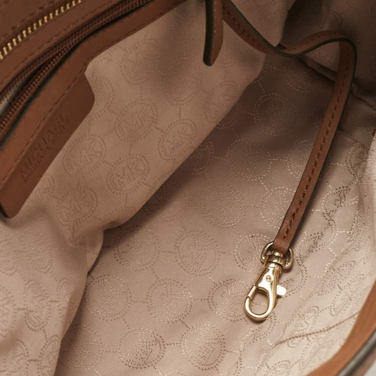 Pre Owned MICHAEL Michael Kors Brown Quilted Leather Selma Satchel