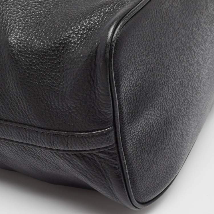 Pre Owned Michael Kors Black Soft Leather Colgate Tote