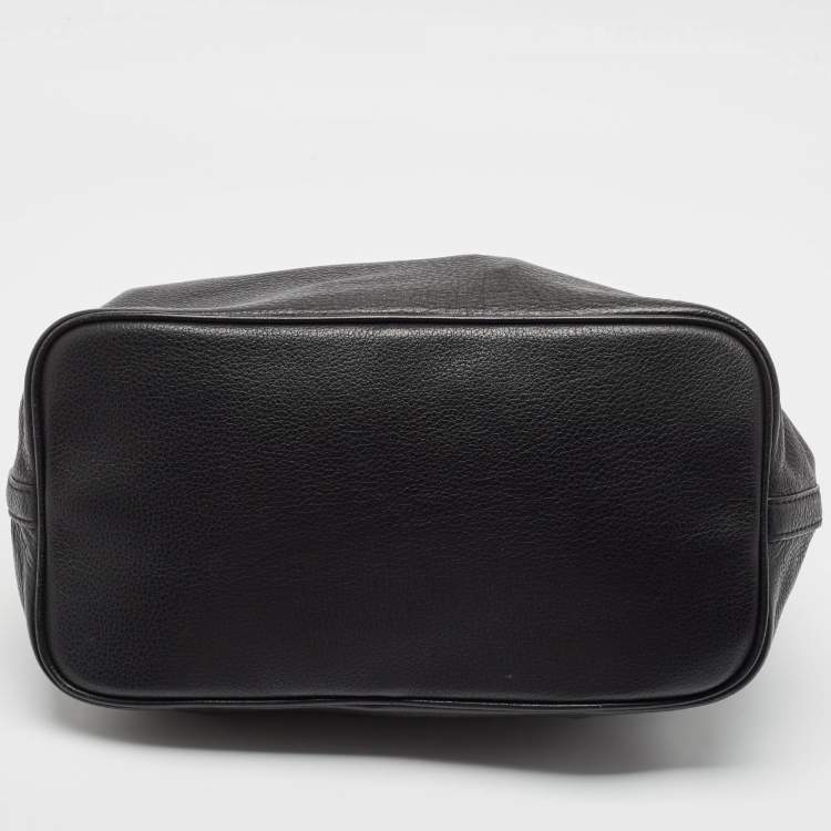 Pre Owned Michael Kors Black Soft Leather Colgate Tote