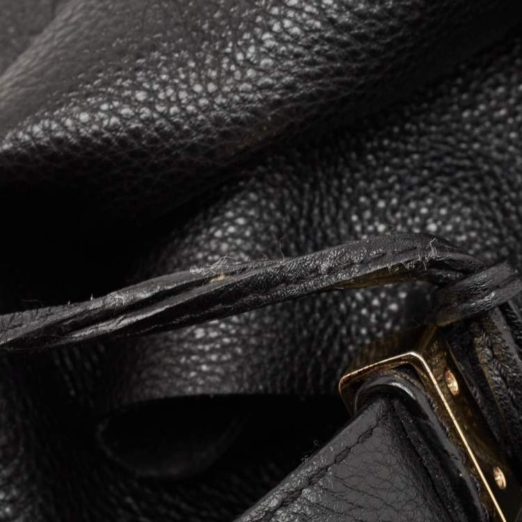 Pre Owned Michael Kors Black Soft Leather Colgate Tote