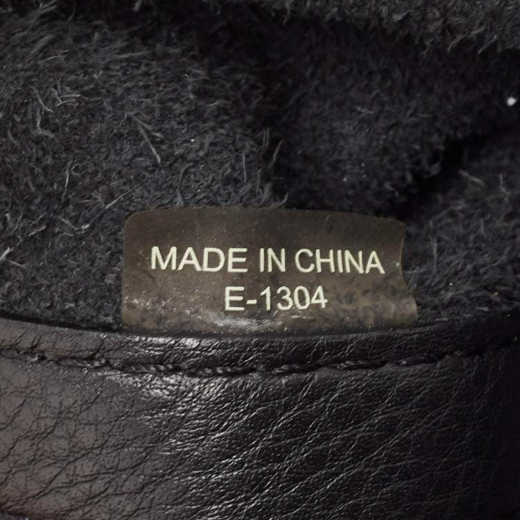 Pre Owned Michael Kors Black Soft Leather Colgate Tote