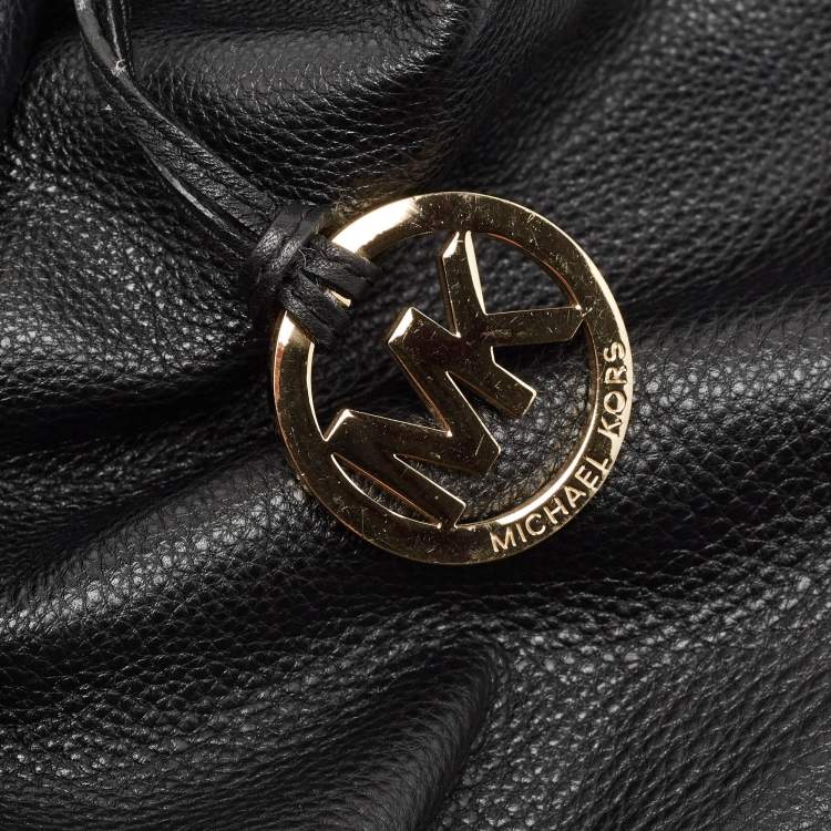 Pre Owned Michael Kors Black Soft Leather Colgate Tote