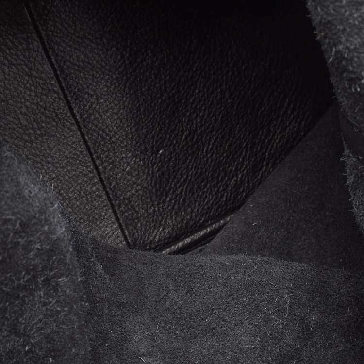 Pre Owned Michael Kors Black Soft Leather Colgate Tote