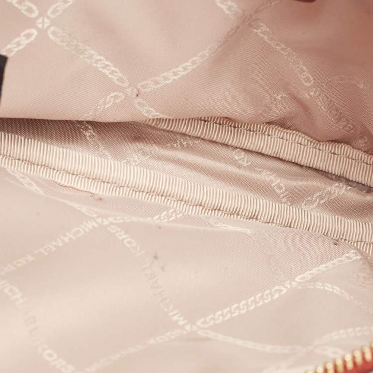 مملوكة مسبقًا Michael Kors Red Matelasse Leather Utility Belt Bag