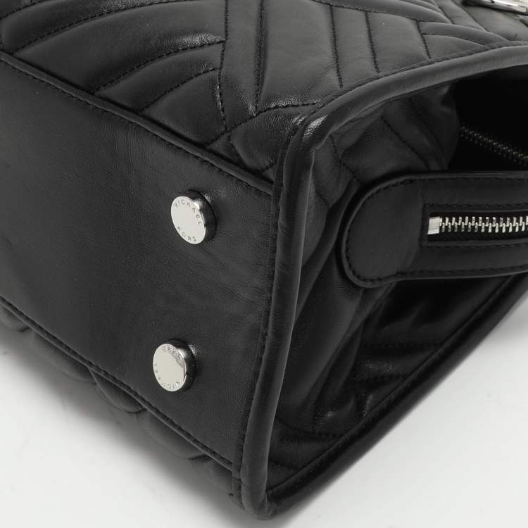 Pre Owned Michael Kors Black Quilted Leather Kathy Satchel